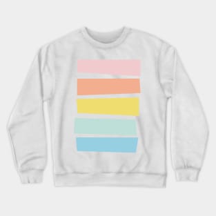 Simple Abstract Shapes in Pastel Colors Crewneck Sweatshirt